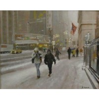 NY Snowy street