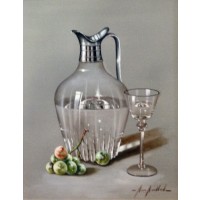 Silver top water jug Study I