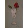 Single red rose goblet Study I